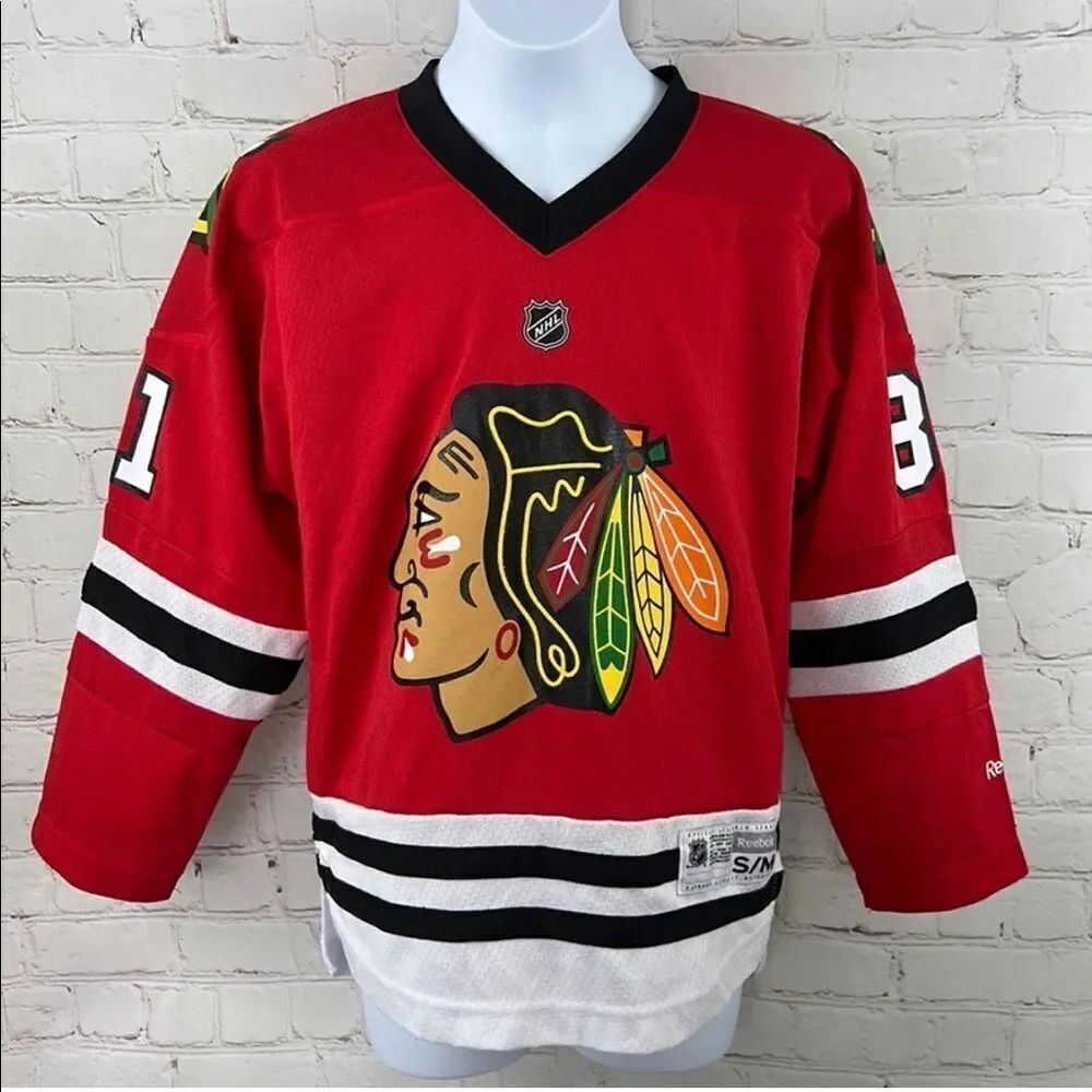 NHL Youth Chicago Blackhawks #81 Marian Hossa Team Premier Jersey size S/M